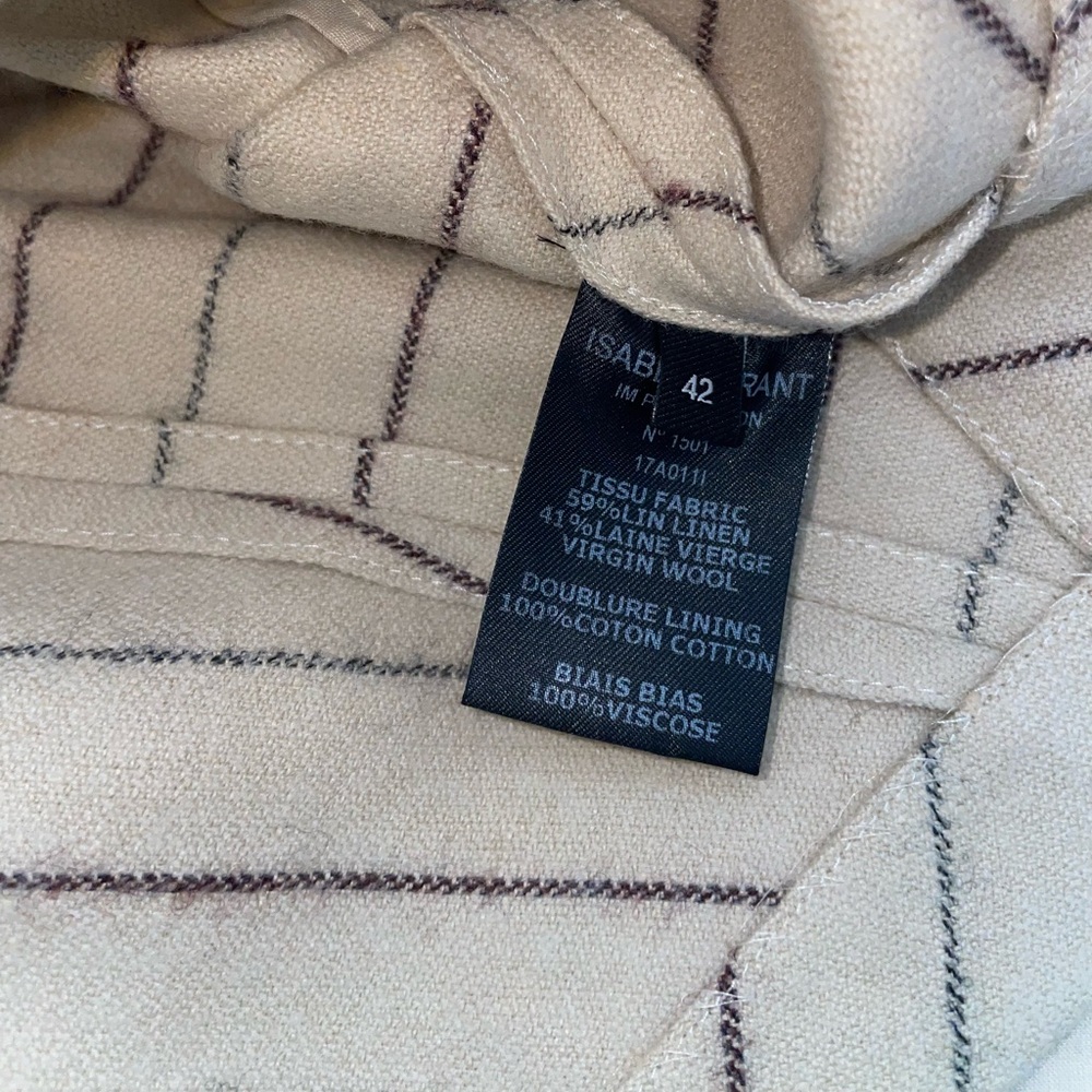 Isabel Marant Kimura Asymmetric Striped Mini Skirt - Picture 6 of 8